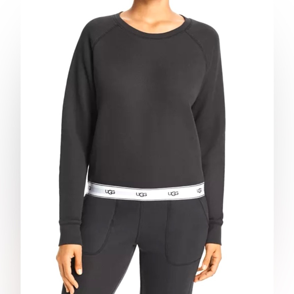 UGG® Women’s Nena French Terry Sweatshirt - Black Size Small
